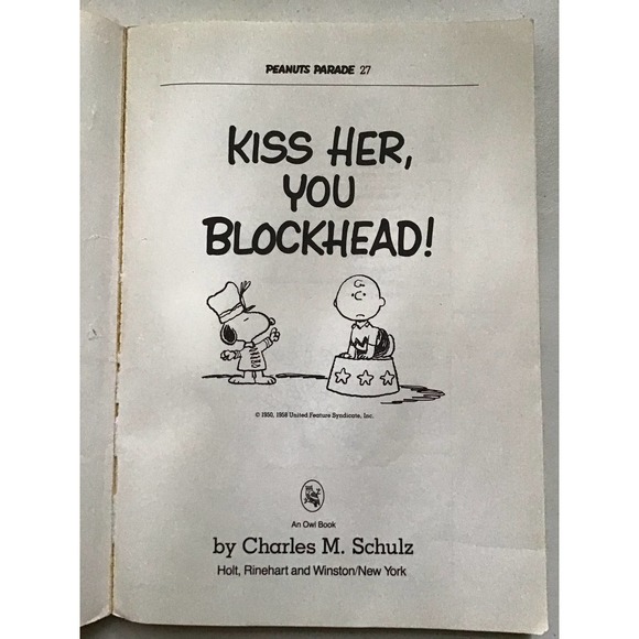Peanuts Accents Kiss Her You Blockhead 982 Peanuts Parade Poshmark